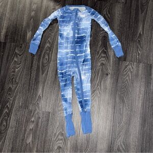 Little sleepies Bamboo Blue Tie-Dye Kids Pajama